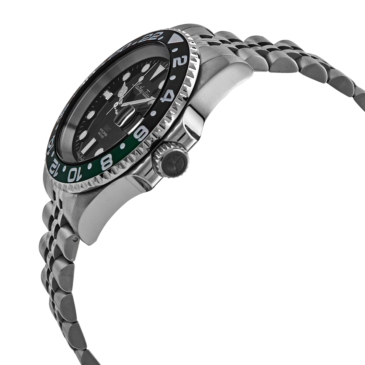 mathey tissot mathy vintage gmt quartz black dial sprite bezel men's watch h903anv mathey tissot mathy vintage gmt quartz black dial sprite bezel men's watch h903anv