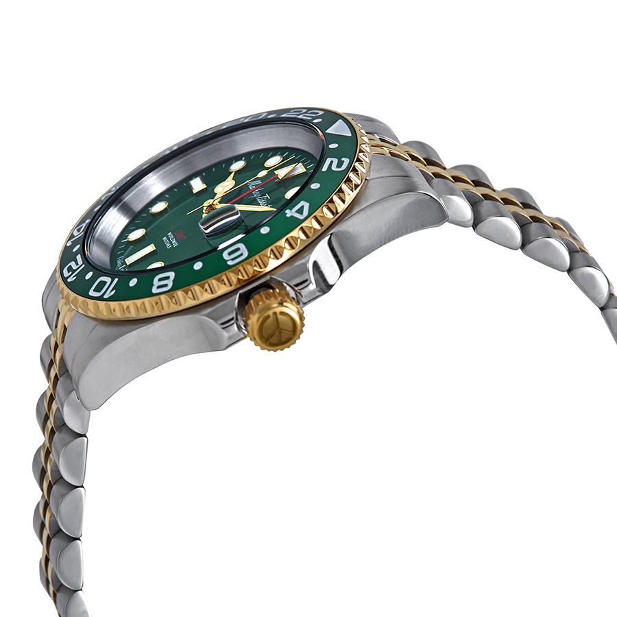 mathey tissot mathy vintage gmt two tone green hulk dial men's watch h903bbv mathey tissot mathy vintage gmt two tone green hulk dial men's watch h903bbv