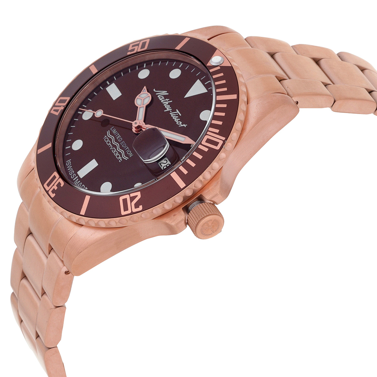 mathey tissot mathy vintage quartz 42 mm brown dial men's watch h9010prm mathey tissot mathy vintage quartz 42 mm brown dial men's watch h9010prm