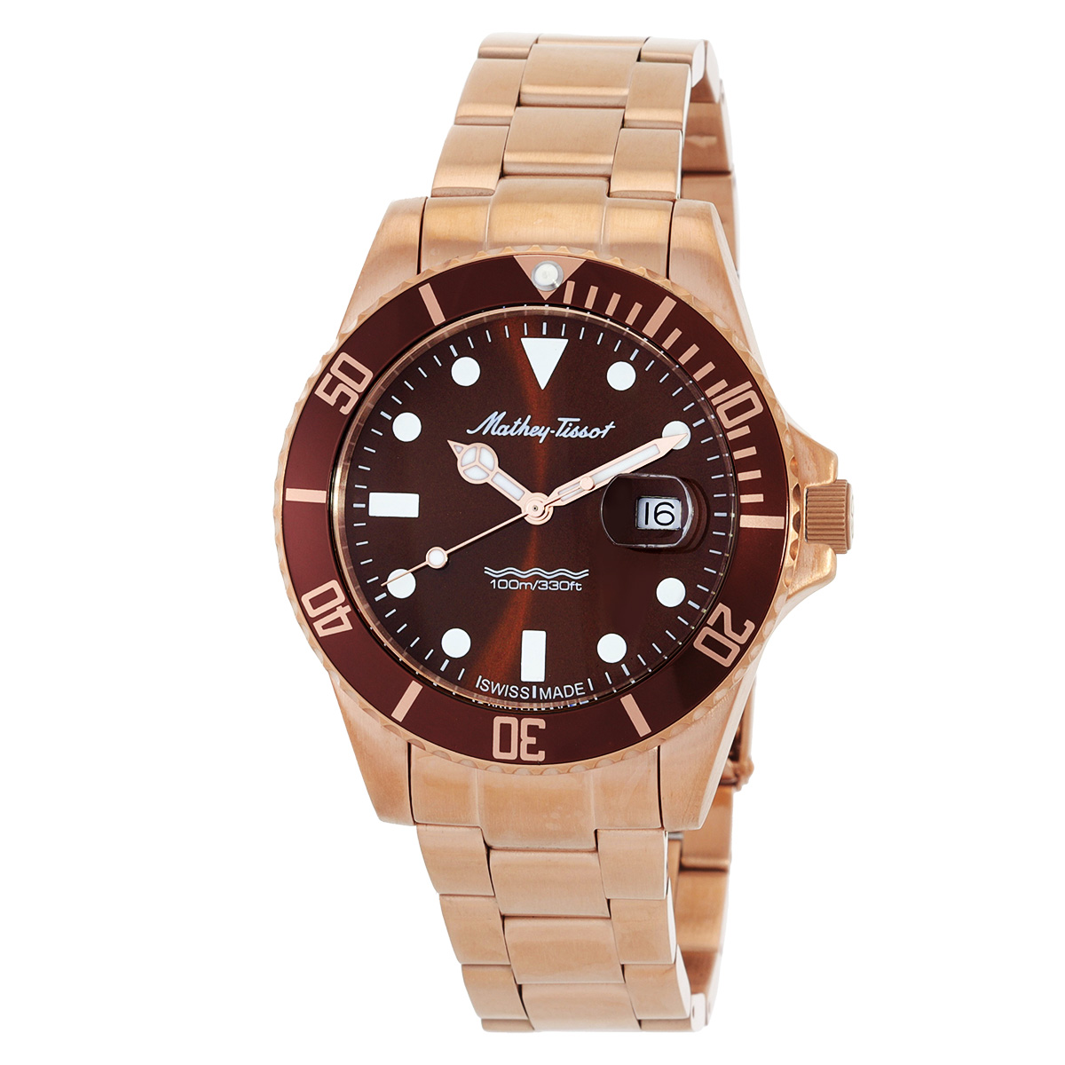 mathey tissot mathy vintage quartz 42 mm le brown dial men's watch h908aprm mathey tissot mathy vintage quartz 42 mm le brown dial men's watch h908aprm