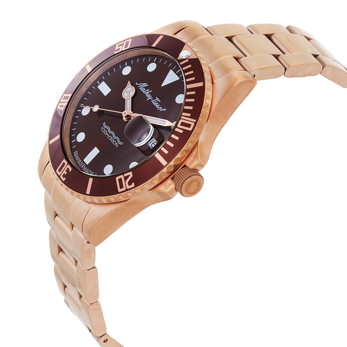 mathey tissot mathy vintage quartz 42 mm le brown dial men's watch h908aprm mathey tissot mathy vintage quartz 42 mm le brown dial men's watch h908aprm