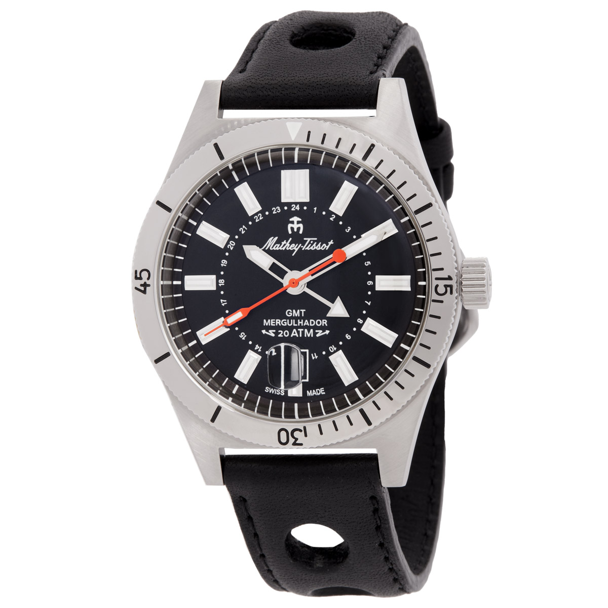 mathey tissot mergulhador gmt quartz black dial men's watch mrgan mathey tissot mergulhador gmt quartz black dial men's watch mrgan