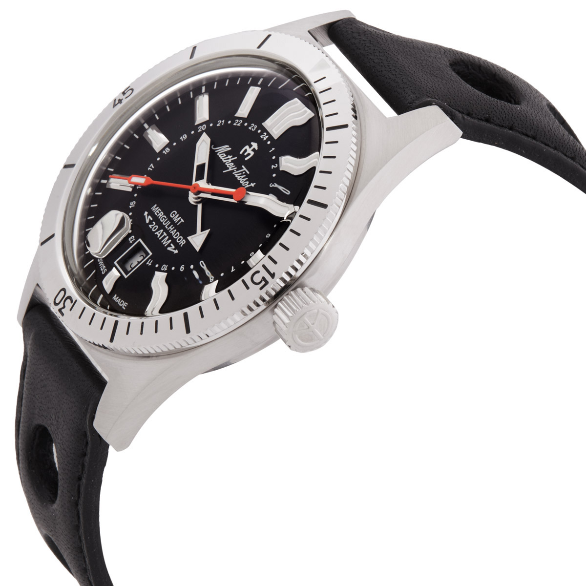 mathey tissot mergulhador gmt quartz black dial men's watch mrgan mathey tissot mergulhador gmt quartz black dial men's watch mrgan