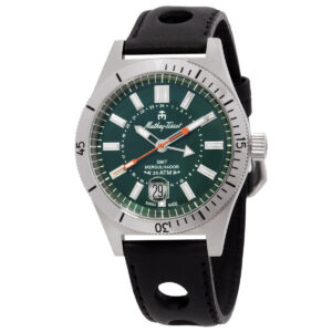 Home mathey tissot mergulhador gmt quartz green dial men's watch mrgav