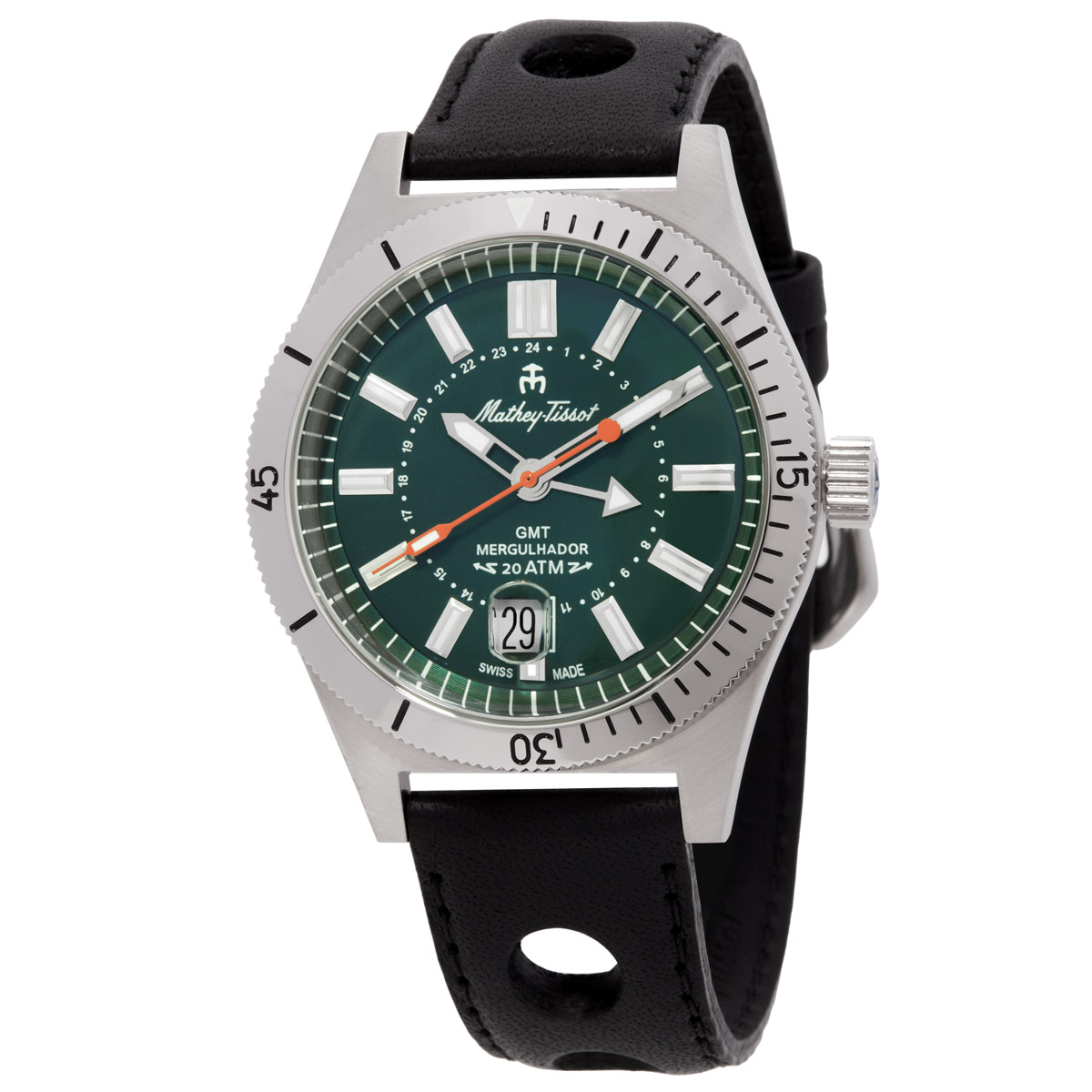mathey tissot mergulhador gmt quartz green dial men's watch mrgav mathey tissot mergulhador gmt quartz green dial men's watch mrgav