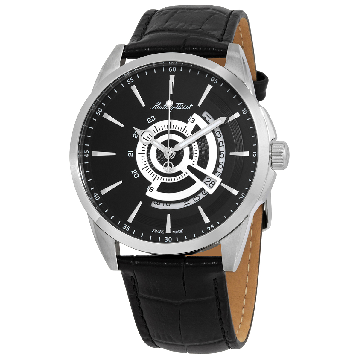 mathey tissot mondo quartz black dial men's watch h711an mathey tissot mondo quartz black dial men's watch h711an