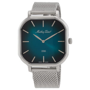 mathey tissot monsoon square quartz green dial men's watch h7917av