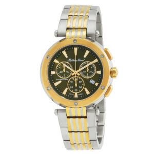 mathey tissot neptune chrono chronograph quartz green dial men's watch h912chbv