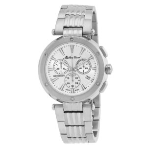 mathey tissot neptune chrono chronograph quartz silver dial men's watch h912chai