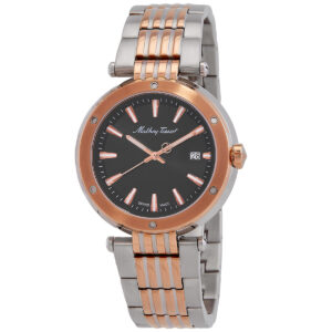 mathey tissot neptune quartz black dial men's watch h912rn