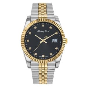 Home mathey tissot rolly iii crystal black dial men's watch h710bn