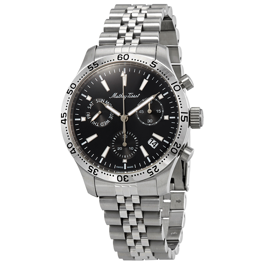 mathey tissot type 22 chronograph black dial men's watch h1822chan mathey tissot type 22 chronograph black dial men's watch h1822chan