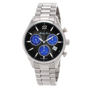 Витрина mathey tissot urban chrono chronograph quartz black dial men's watch h411chmb