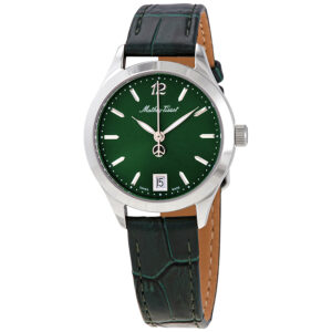 mathey tissot urban quartz green dial ladies watch d411av