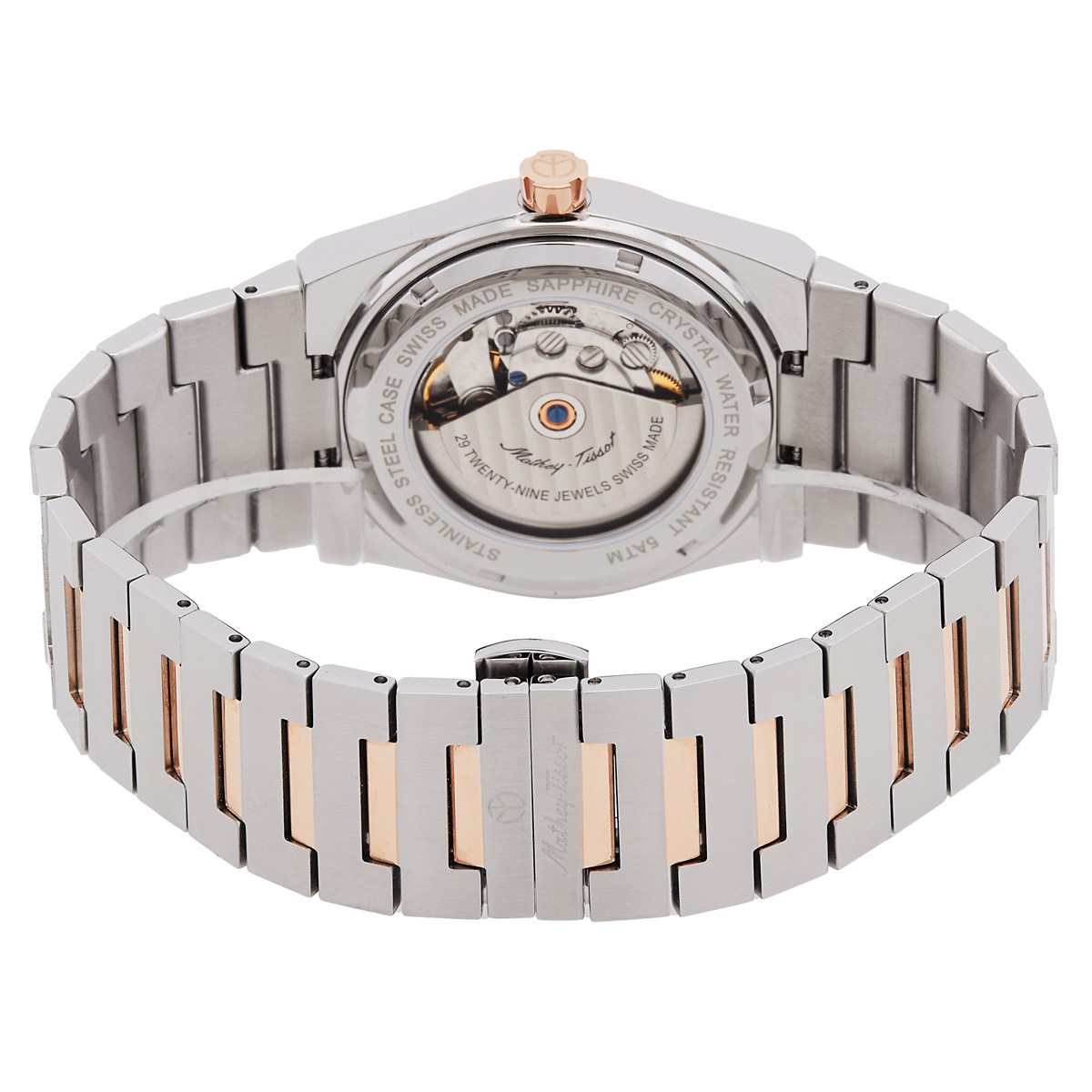 mathey tissot zeus automatic grey dial two tone men's watch h118atrs mathey tissot zeus automatic grey dial two tone men's watch h118atrs