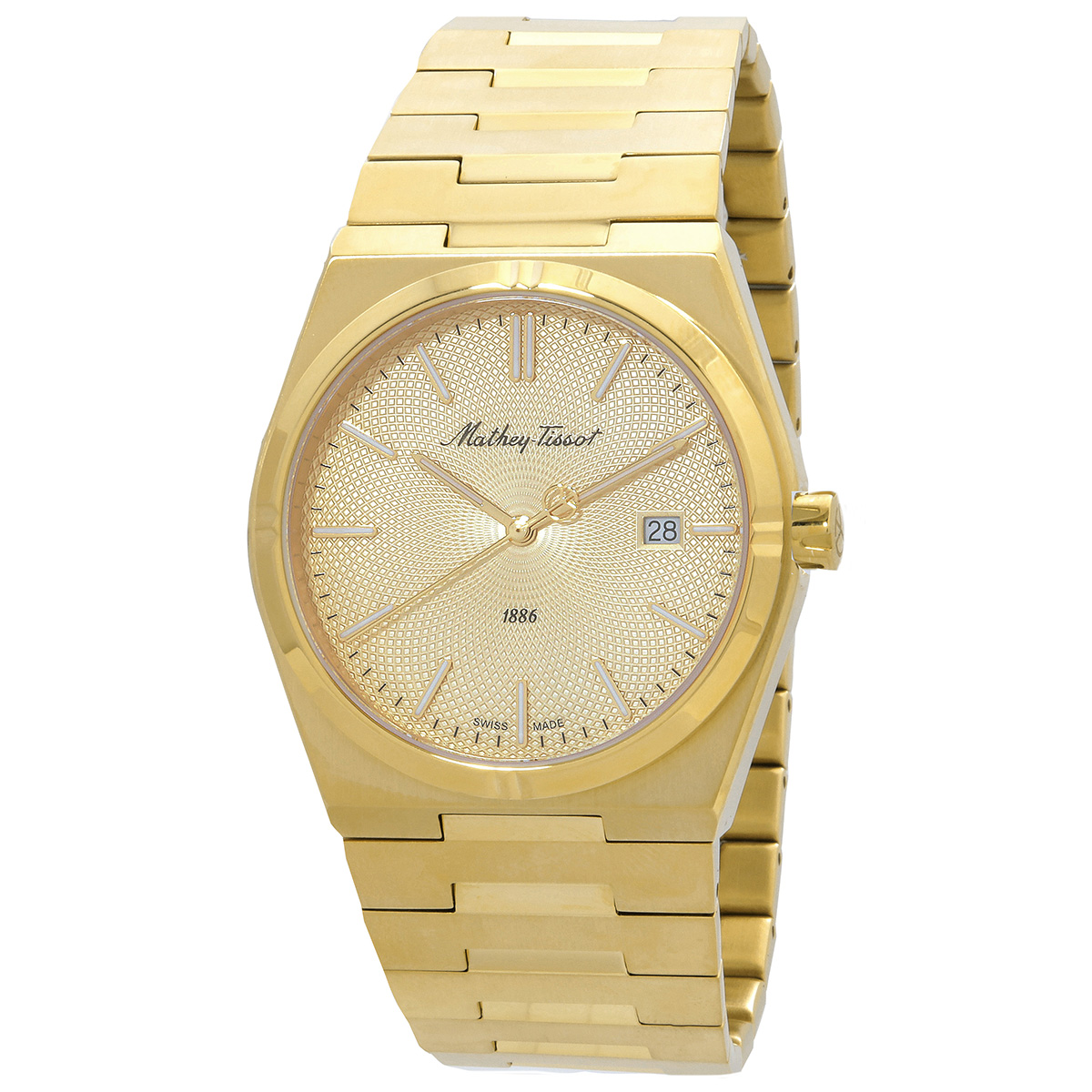 mathey tissot zeus champagne dial men's watch h118pdi mathey tissot zeus champagne dial men's watch h118pdi