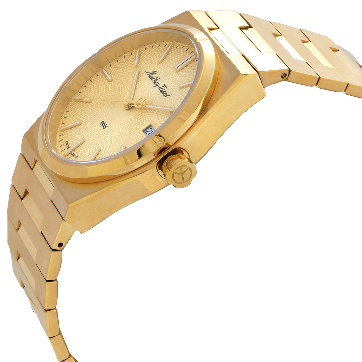 mathey tissot zeus champagne dial men's watch h118pdi mathey tissot zeus champagne dial men's watch h118pdi