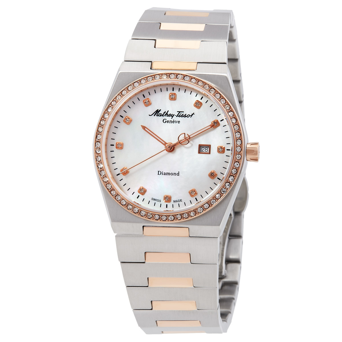 mathey tissot zeus lady diamond quartz white dial watch d118sbi mathey tissot zeus lady diamond quartz white dial watch d118sbi