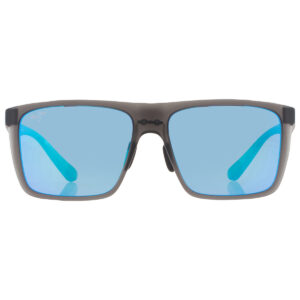 maui jim honokalani blue hawaii rectangular men's sunglasses b455 14 57
