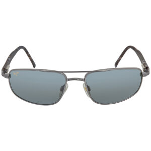 maui jim kahuna polarized grey black pilot men's sunglasses 162 02 59