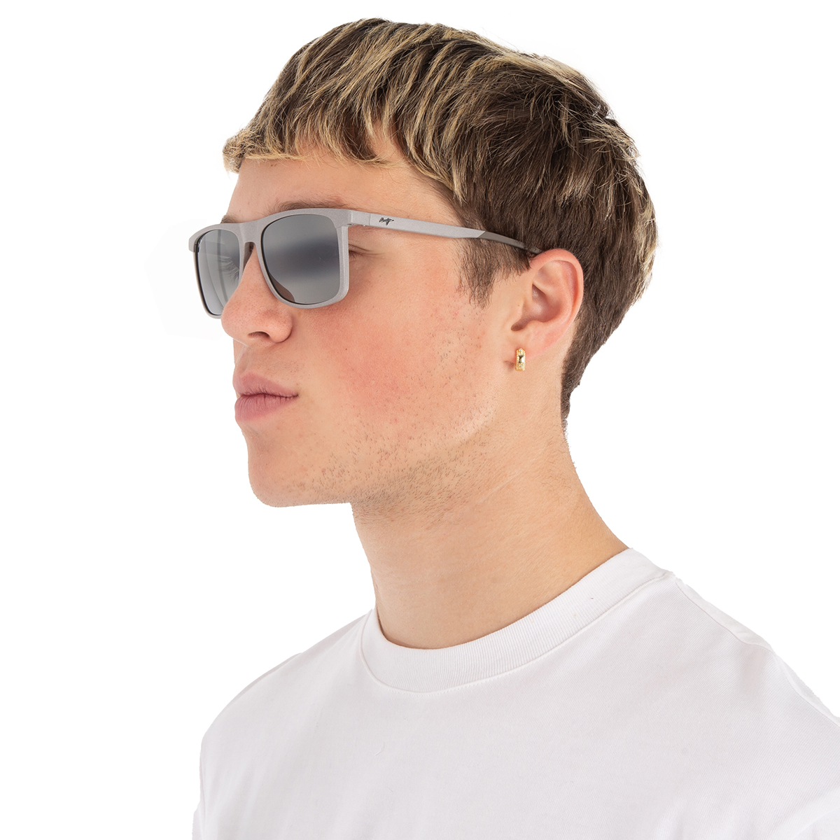maui jim makamae neutral grey rectangular men's sunglasses 619 14 56 maui jim makamae neutral grey rectangular men's sunglasses 619 14 56
