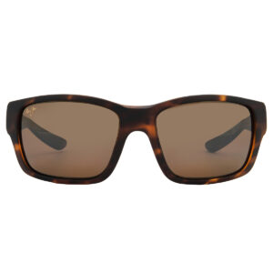 maui jim mangroves hcl bronze wrap men's sunglasses h604 10 60