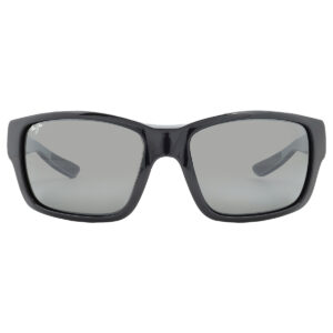 maui jim mangroves neutral grey wrap men's sunglasses 604 02 60