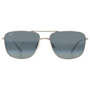 maui jim mikioi neutral grey navigator titanium men's sunglasses 887 17 54