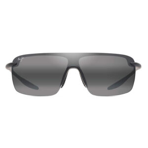 maui jim palulu neutral grey shield men's sunglasses 680 02 99