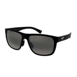 maui jim puakea neutral grey rectangular men's sunglasses 670 02 57