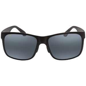 maui jim red sands polarized grey square men's sunglasses 432 2m 59