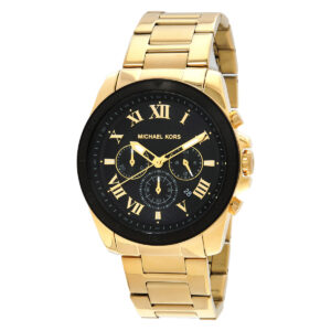 michael kors alek chronograph quartz black dial men's watch mk9184