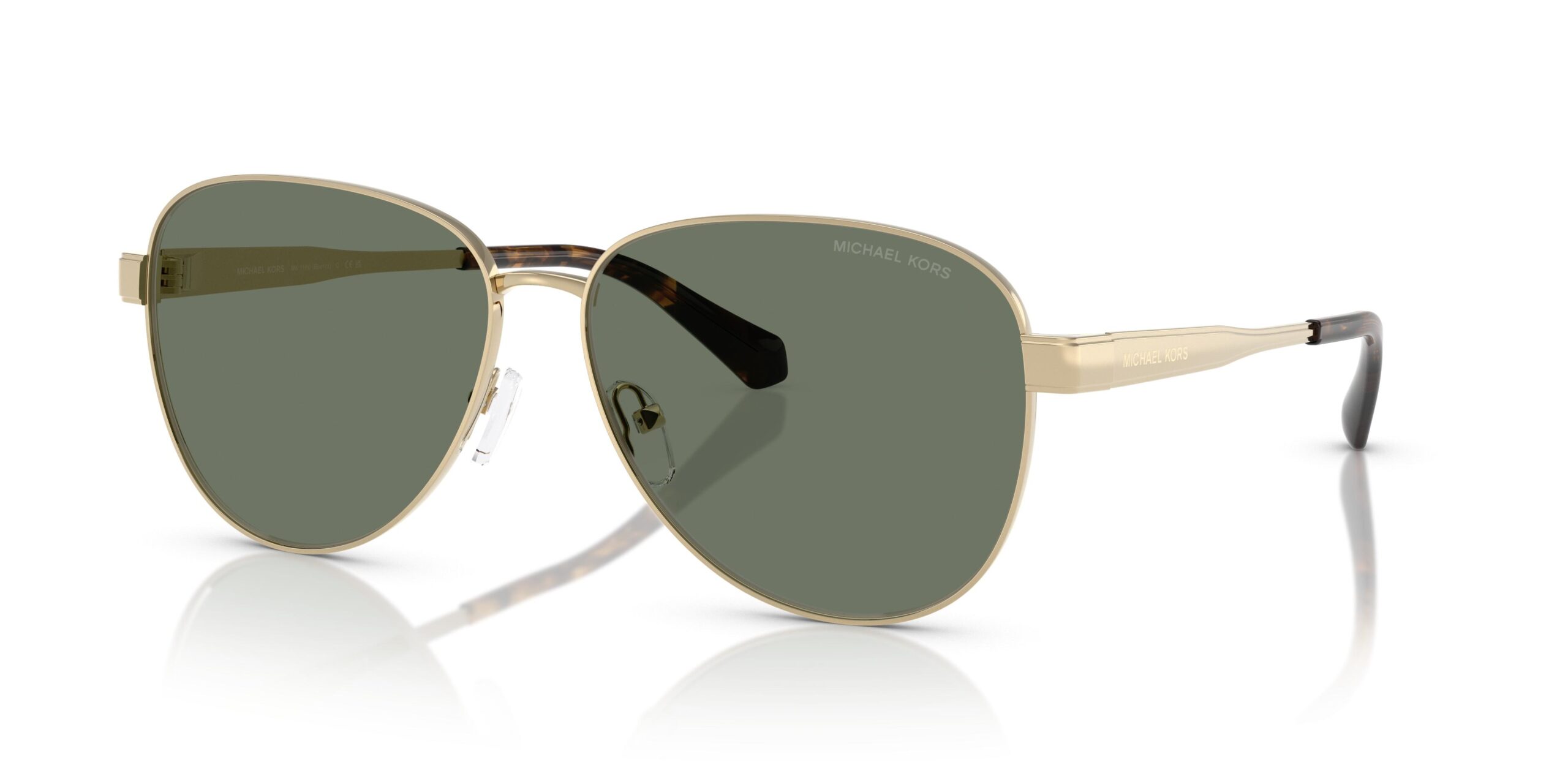michael kors biarritz green pilot ladies sunglasses mk1160 10143h 61 michael kors biarritz green pilot ladies sunglasses mk1160 10143h 61