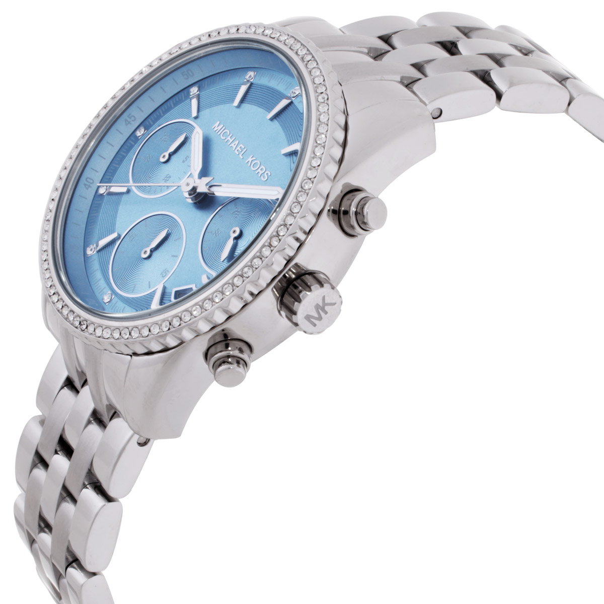 michael kors bryant chronograph quartz blue dial ladies watch mk7539 michael kors bryant chronograph quartz blue dial ladies watch mk7539