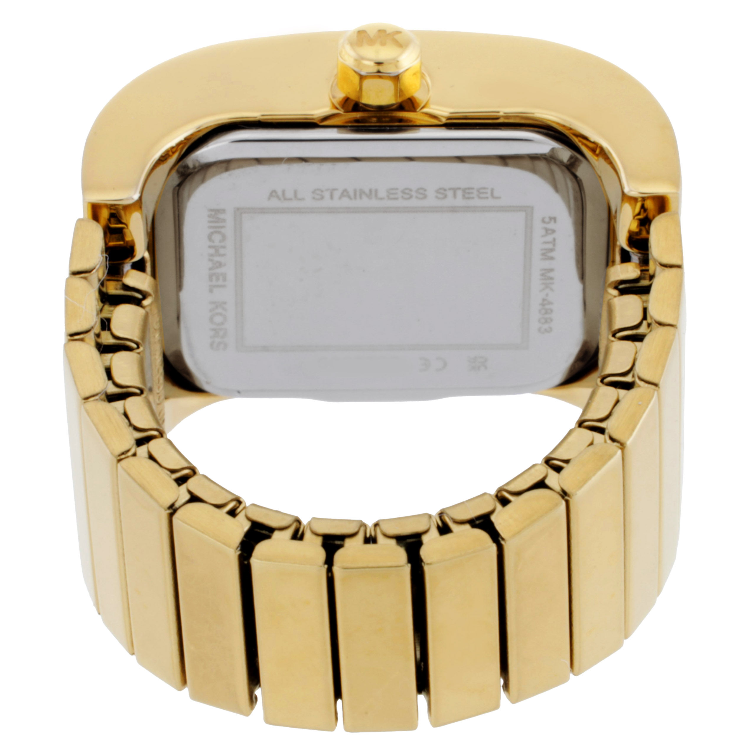 michael kors darrington quartz gold dial ladies ring watch mk4883 michael kors darrington quartz gold dial ladies ring watch mk4883