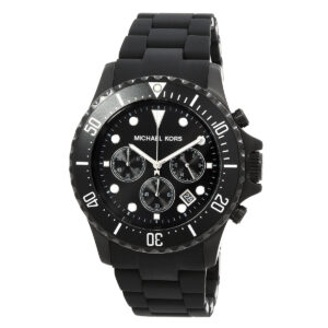 michael kors everest chronograph quartz black dial men's watch mk8980