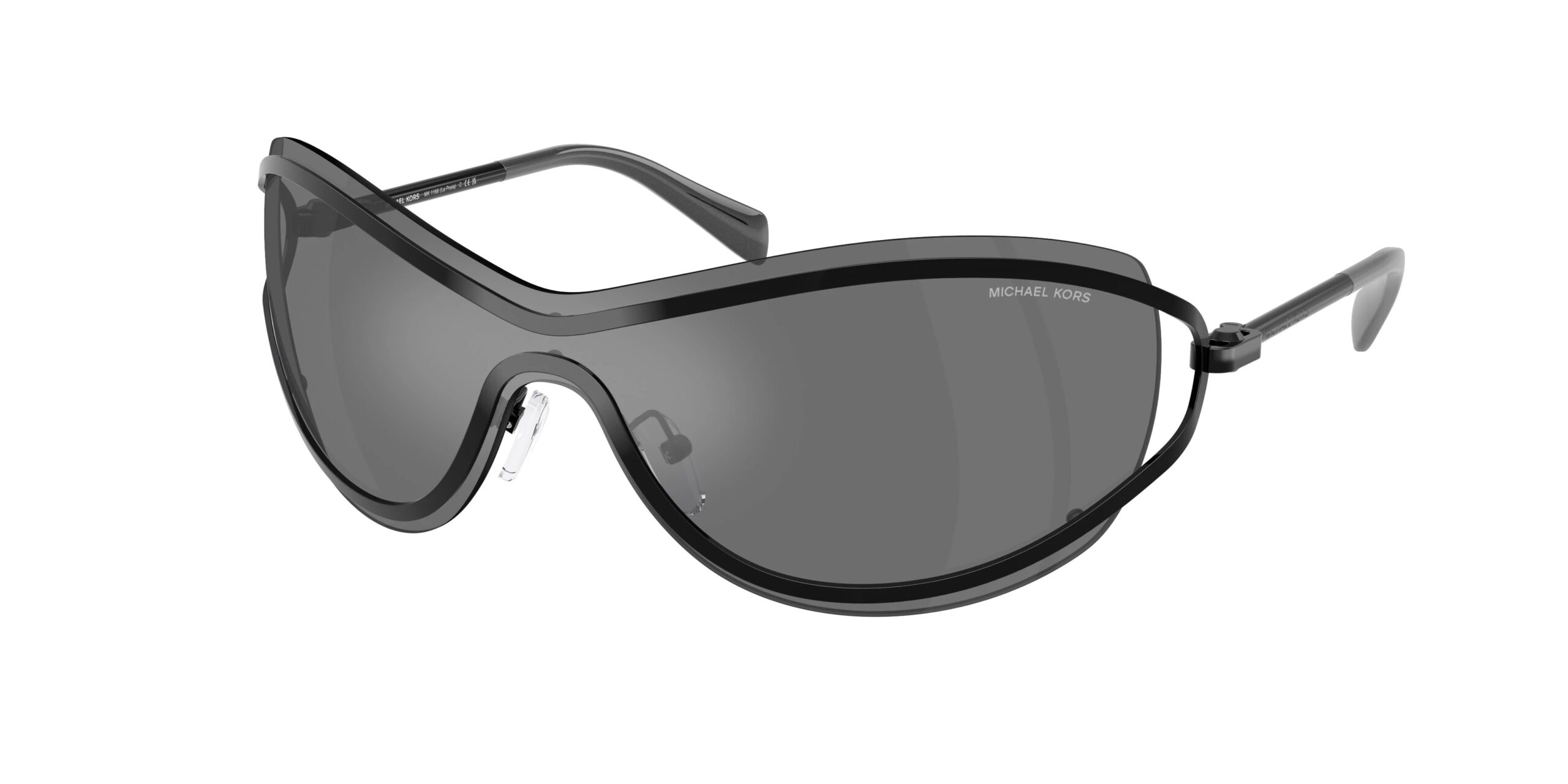 michael kors la praia grey shield ladies sunglasses mk1166 10056g 138 michael kors la praia grey shield ladies sunglasses mk1166 10056g 138