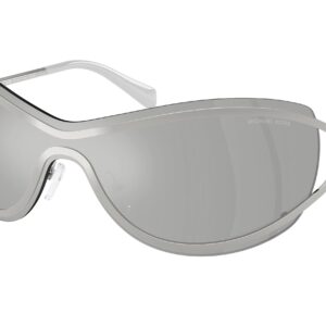 Home michael kors la praia silver mirror shield ladies sunglasses mk1166 19038v 138