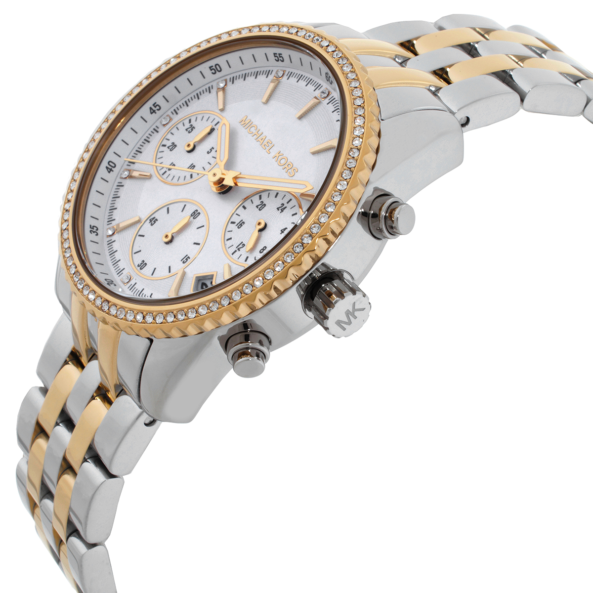 michael kors mini bryant chronograph quartz silver dial ladies watch mk7532 michael kors mini bryant chronograph quartz silver dial ladies watch mk7532