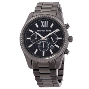 michael kors oversized lexington chronograph men's watch and bracelet set mk9217set