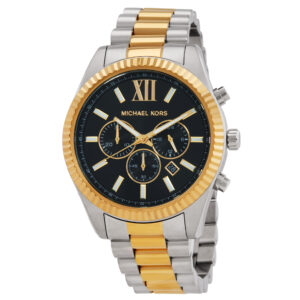 michael kors oversized lexington chronograph quartz men's watch mk9207