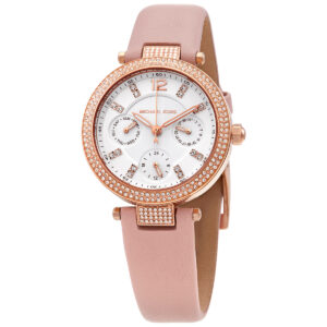 Витрина michael kors parker multi function quartz crystal white dial ladies watch mk2914