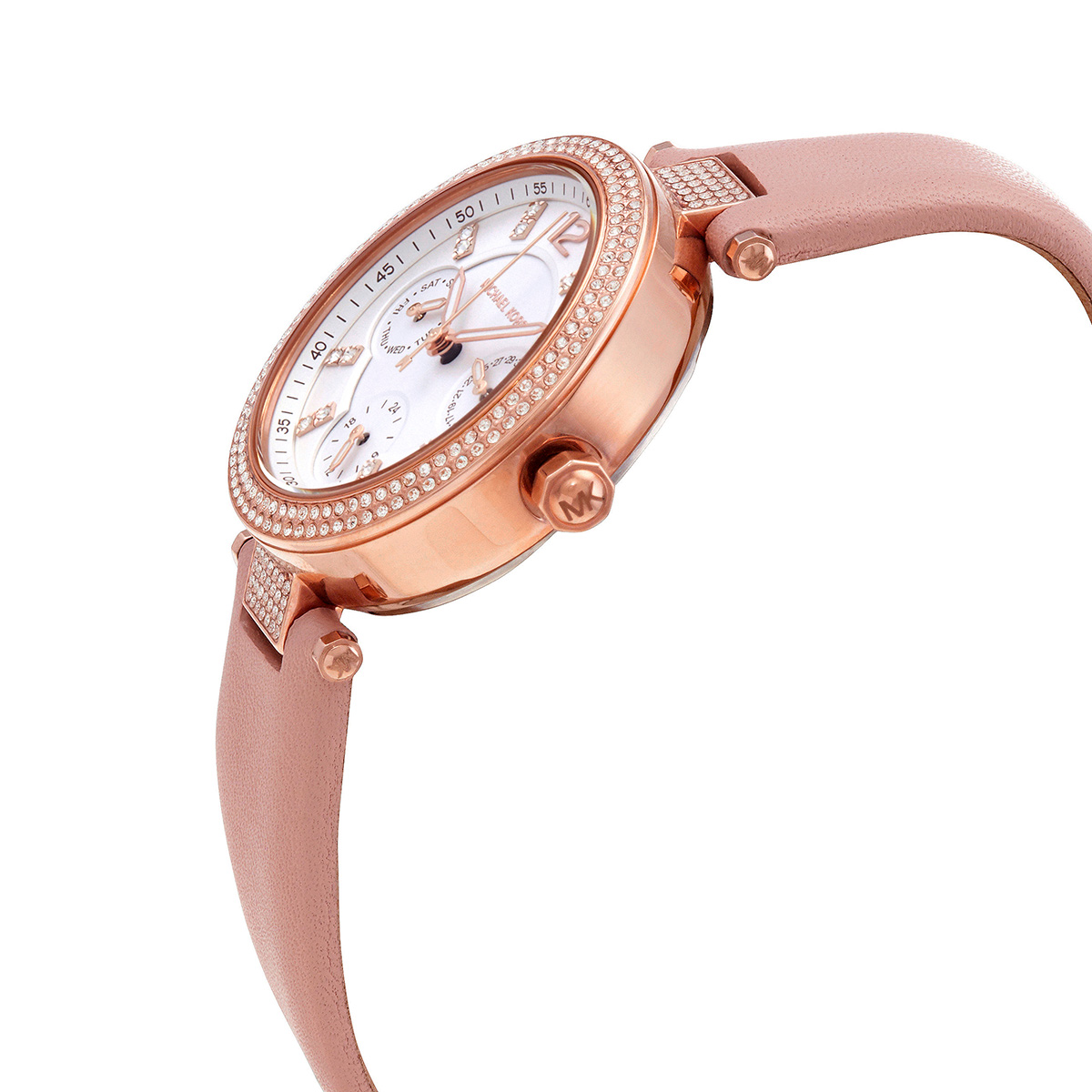michael kors parker multi function quartz crystal white dial ladies watch mk2914 michael kors parker multi function quartz crystal white dial ladies watch mk2914