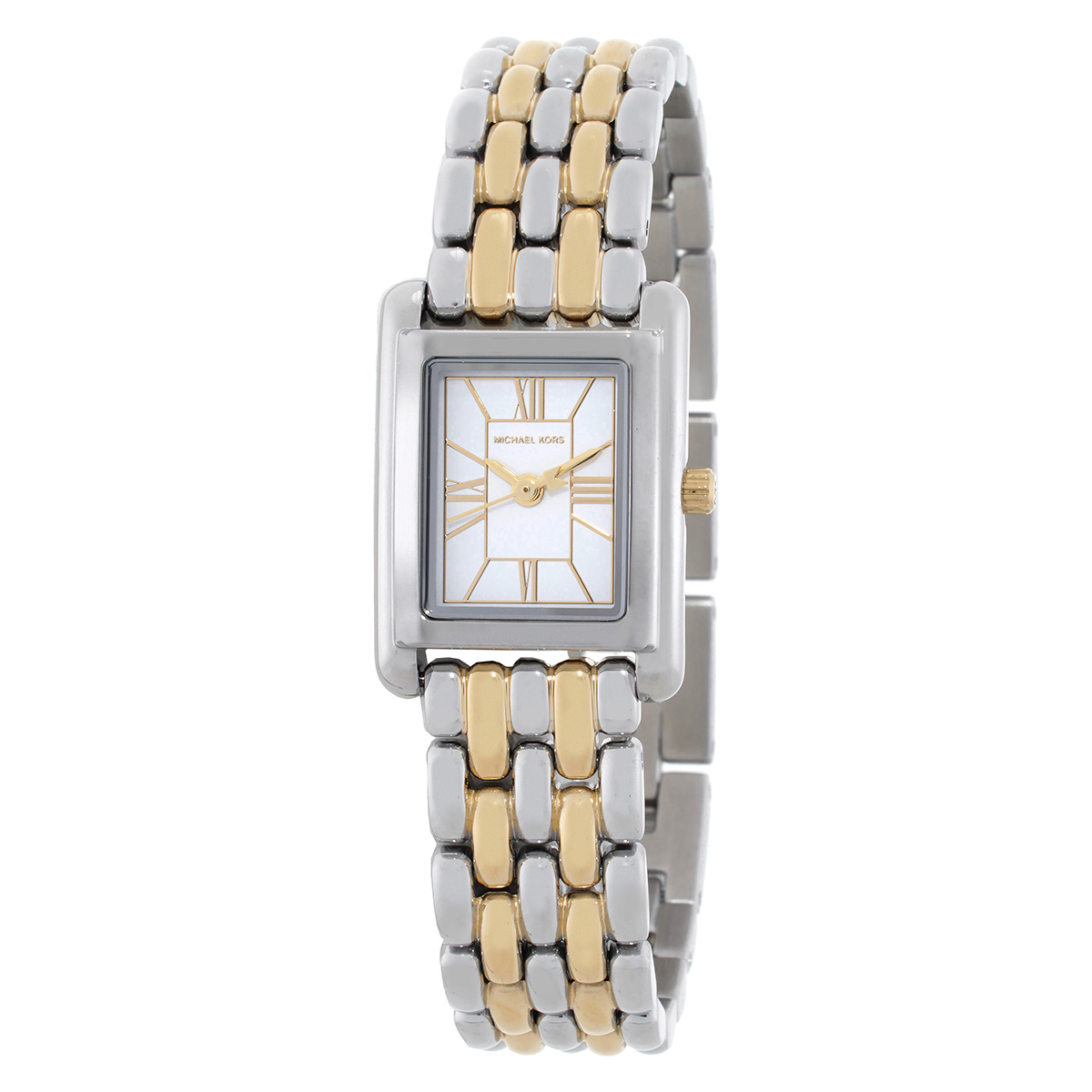 michael kors petite essex white dial two tone ladies watch mk4999 michael kors petite essex white dial two tone ladies watch mk4999