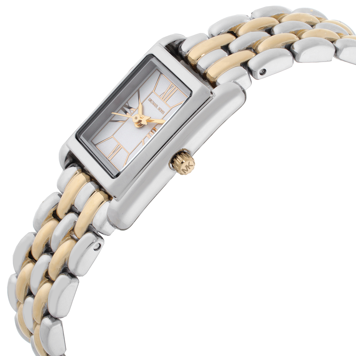 michael kors petite essex white dial two tone ladies watch mk4999 michael kors petite essex white dial two tone ladies watch mk4999