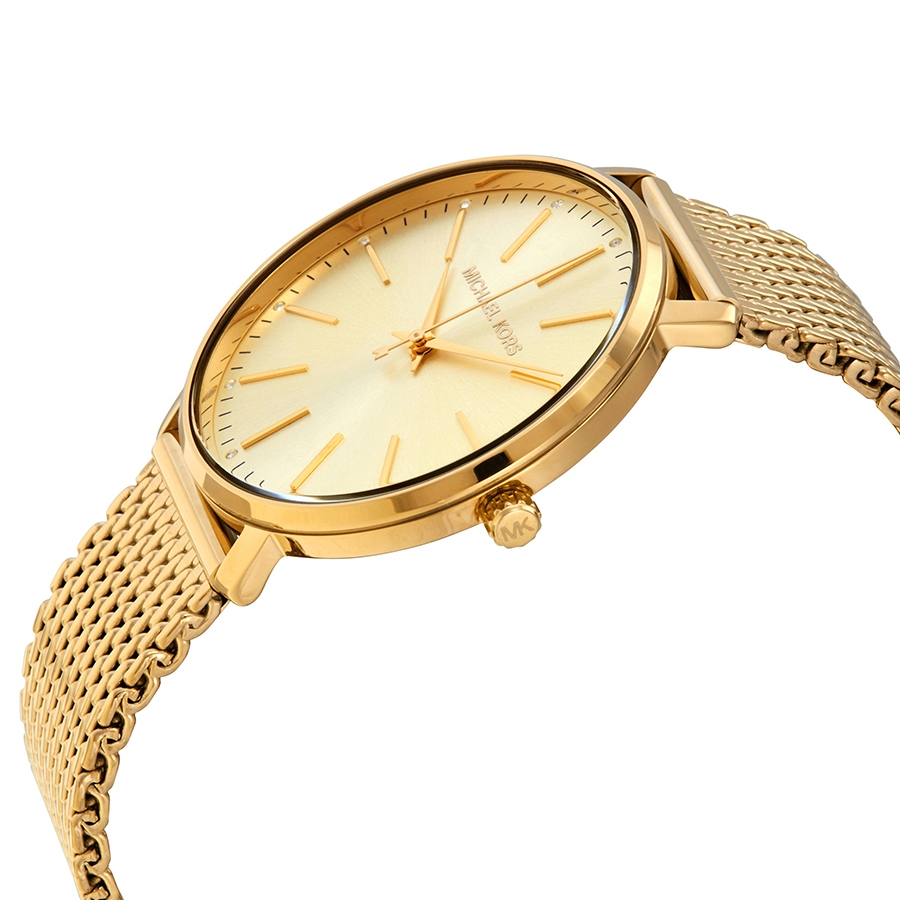 michael kors pyper quartz crystal gold dial ladies watch mk4339 michael kors pyper quartz crystal gold dial ladies watch mk4339