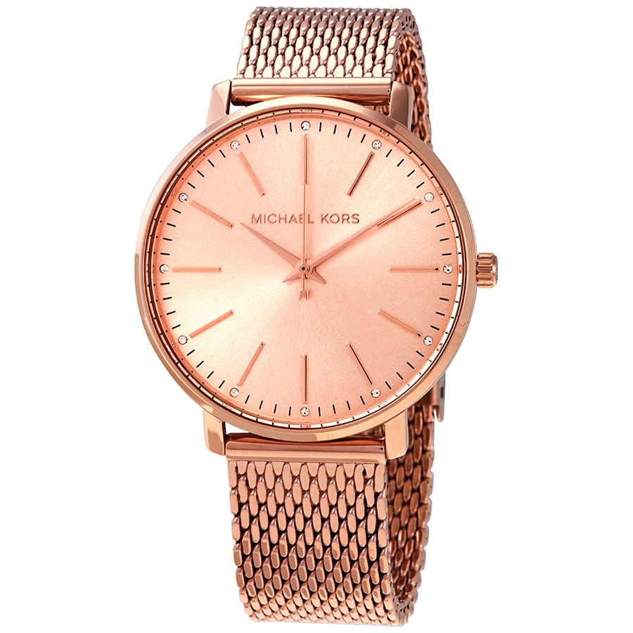 michael kors pyper quartz crystal rose gold dial ladies watch mk4340 michael kors pyper quartz crystal rose gold dial ladies watch mk4340