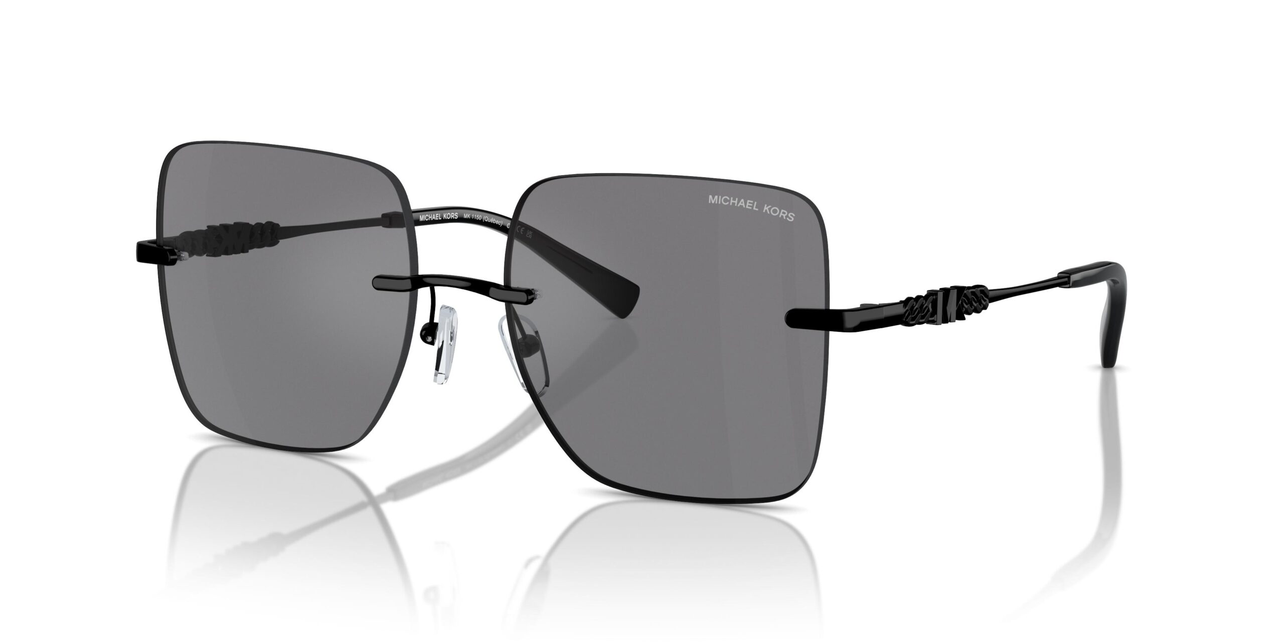 michael kors quebec grey mirror square ladies sunglasses mk1150 1005/1 55 michael kors quebec grey mirror square ladies sunglasses mk1150 1005/1 55