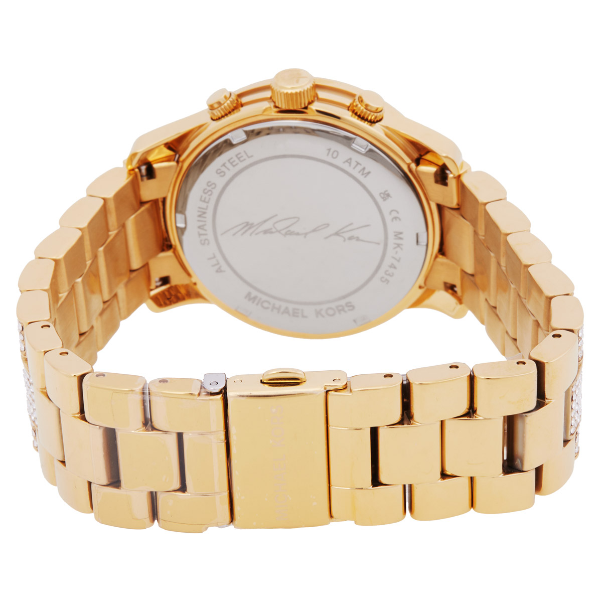 michael kors runway pave chronograph quartz gold dial ladies watch mk7435 michael kors runway pave chronograph quartz gold dial ladies watch mk7435