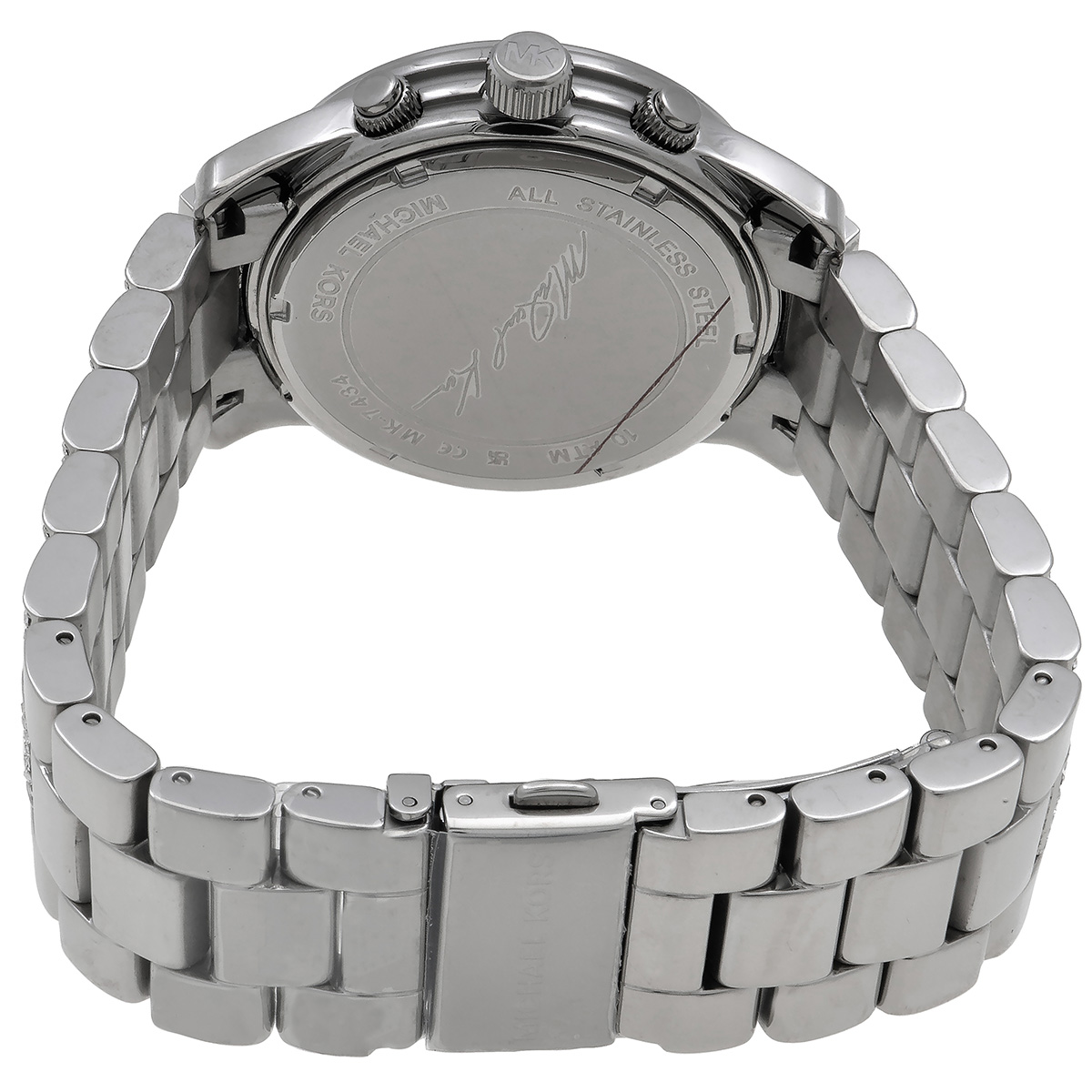 michael kors runway pave chronograph quartz silver dial ladies watch mk7434 michael kors runway pave chronograph quartz silver dial ladies watch mk7434
